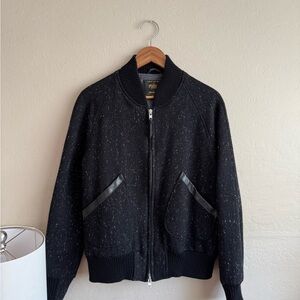 Golden Bear: Black Nep Wool Bomber